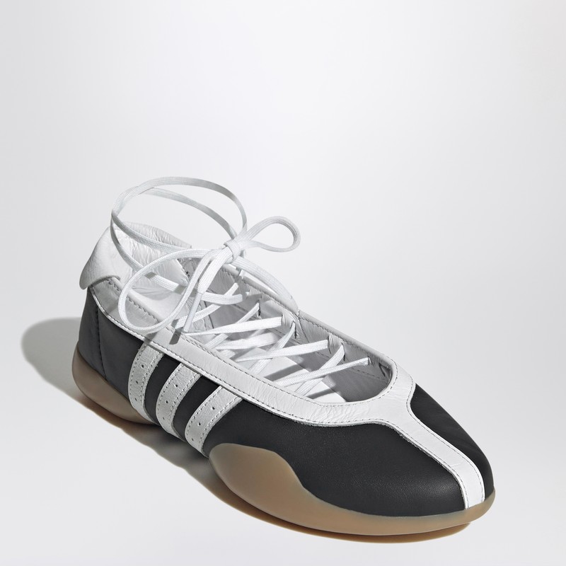 Adidas Originals Womens Adidas Taekwondo Mei Leather Ballet Flats In Black