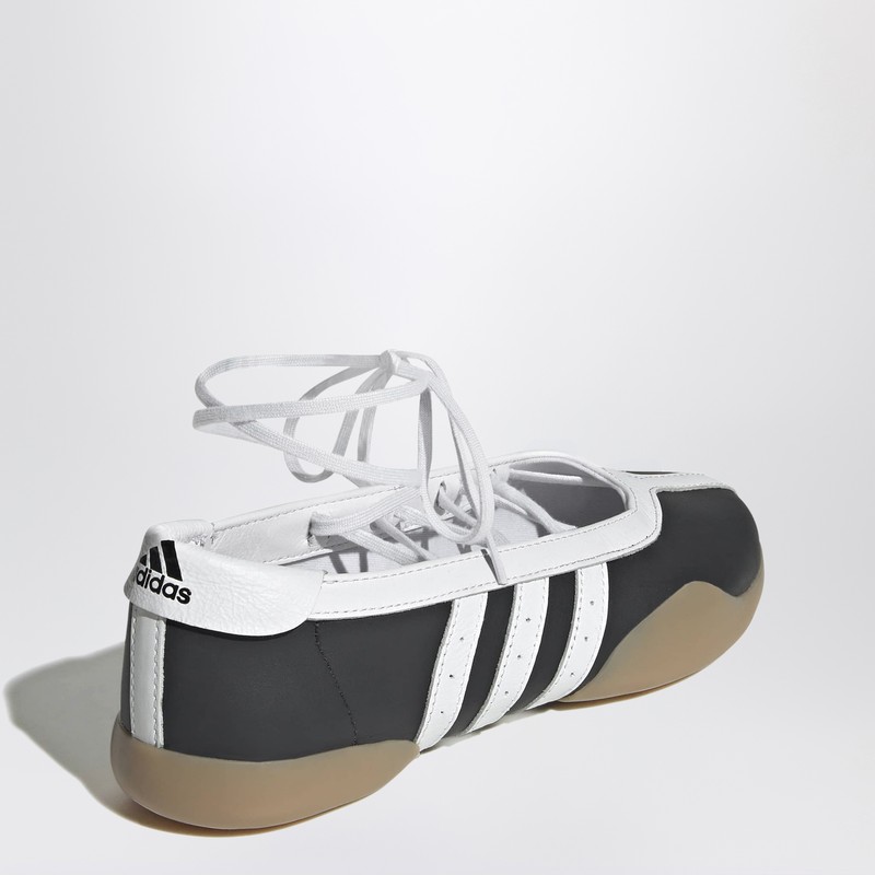 Adidas Originals Womens Adidas Taekwondo Mei Leather Ballet Flats In Black