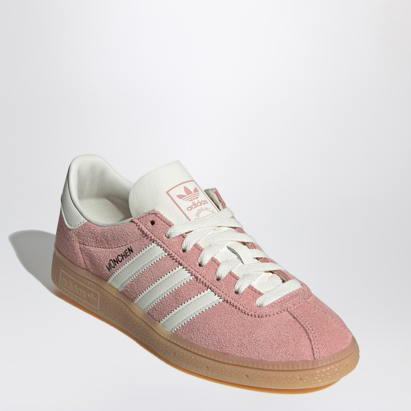 Adidas Originals Muenchen Sneakers Pink In Animal Print