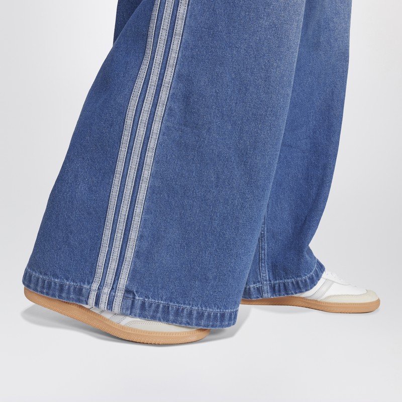 Adidas Originals Firebird Mid Blue Jeans In Blue