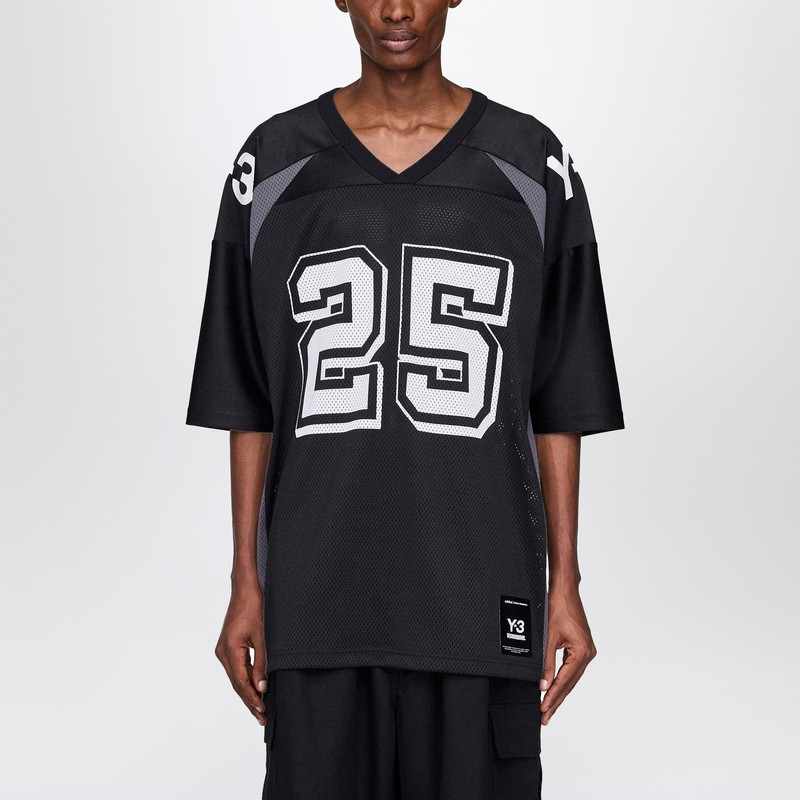 Adidas Y-3 X Neighborhood Black/white Oversized Sports T-shirt In Black