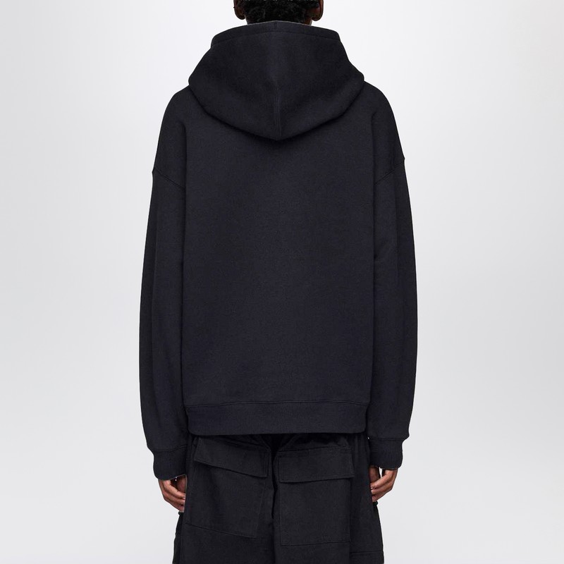 Adidas Y-3 X Neighborhood Black Cotton Hoodie In Black