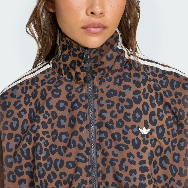 Adidas Originals Sweatshirt Leopard Firebird Oversized In Multi