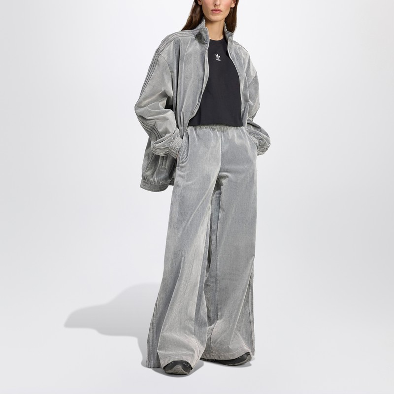 Adidas Originals Oversized Track Pants Grey In Green