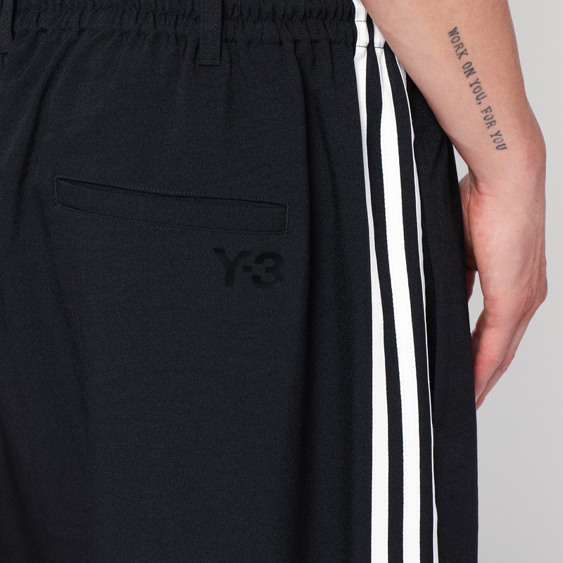 Y-3 Signature Stripes Track Pants In Black