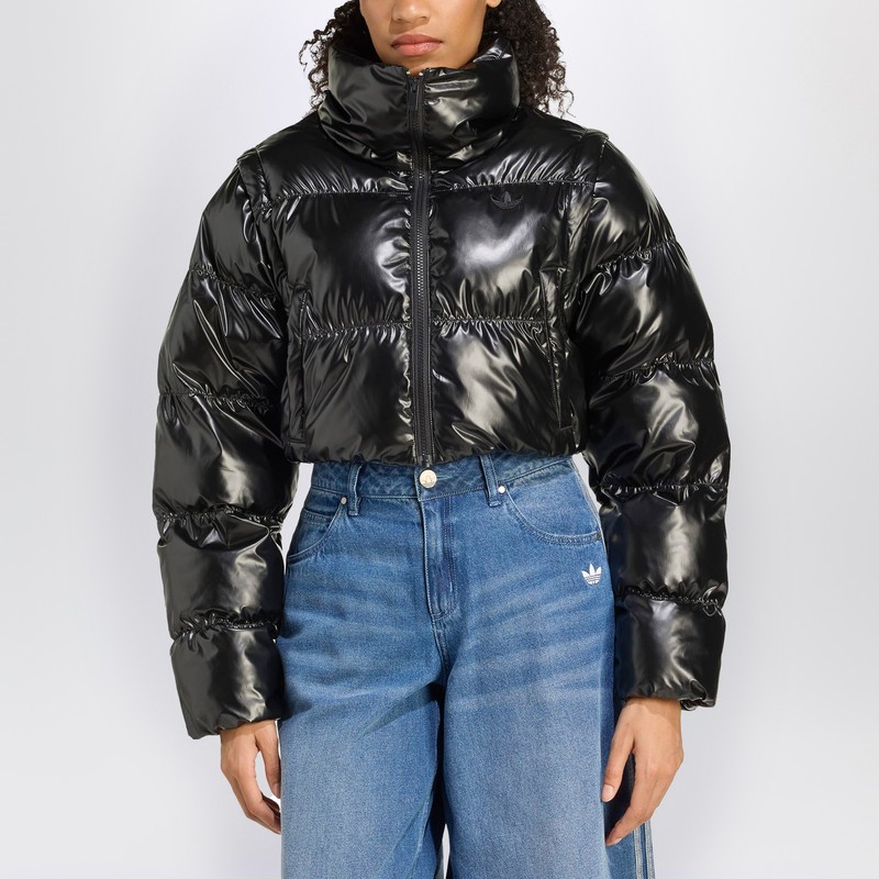 Shiny convertible cropped puffer jacket - adidas Originals - Modalova