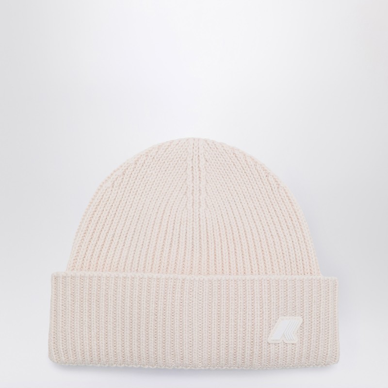 Brice beanie in gardenia white melange