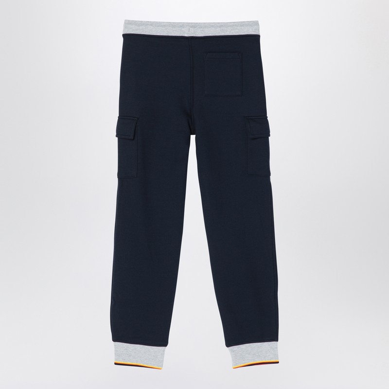 K-way Mick Stripes Blue Jogging Trousers In Blue