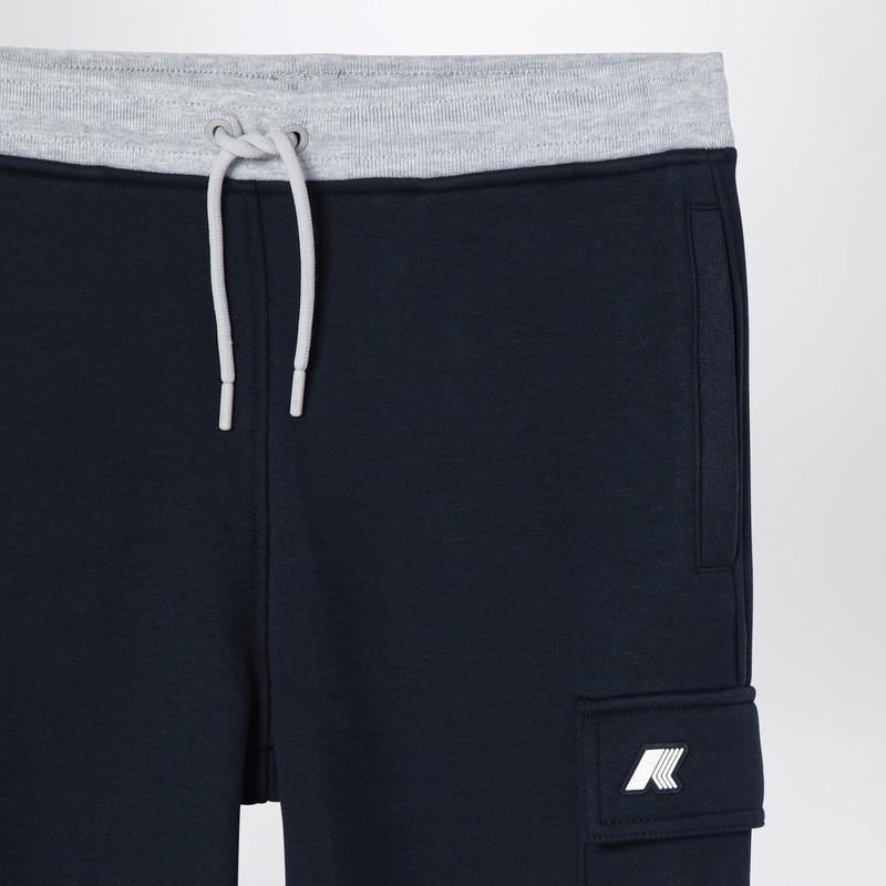 K-way Mick Stripes Blue Jogging Trousers In Blue