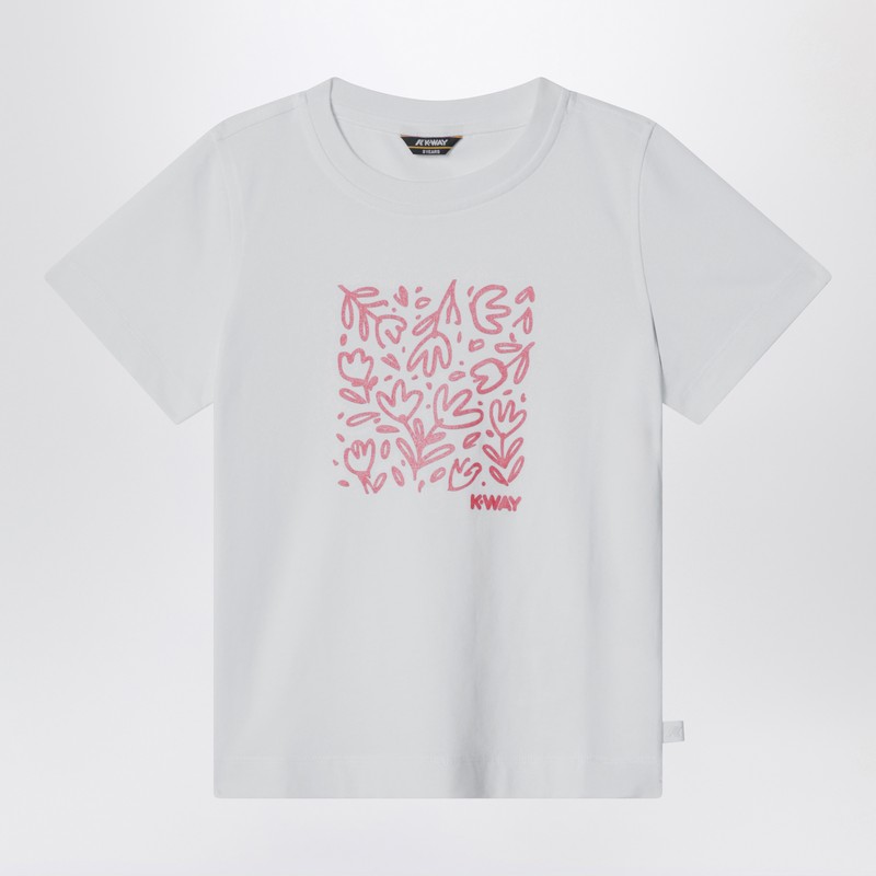 White Melis T-shirt with glitter print