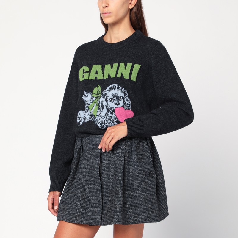 Dark grey Puppy wool-blend sweater