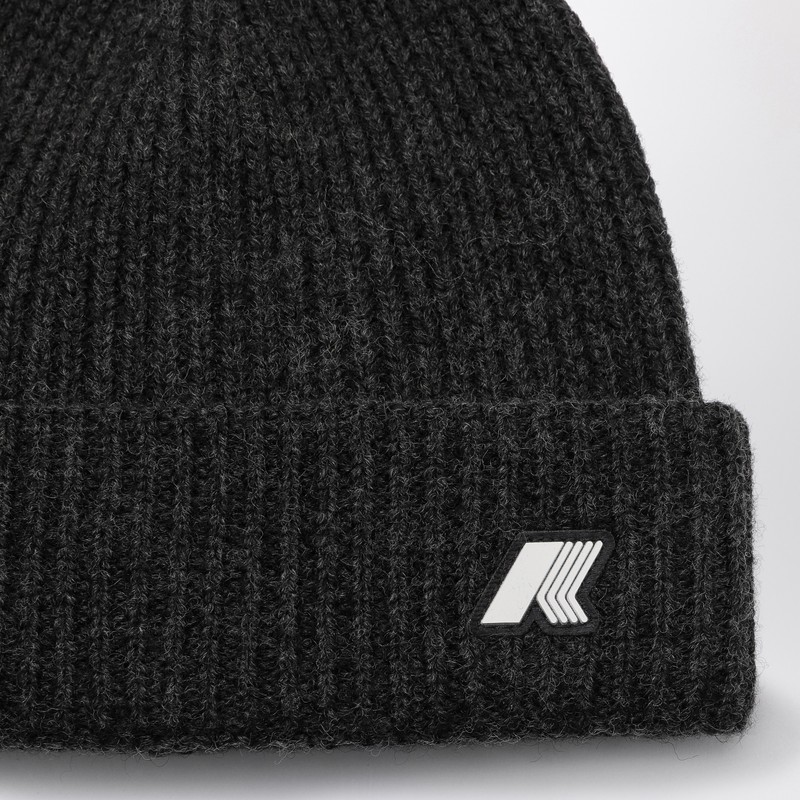 K-way Logo-patch Detail Beanie In Black