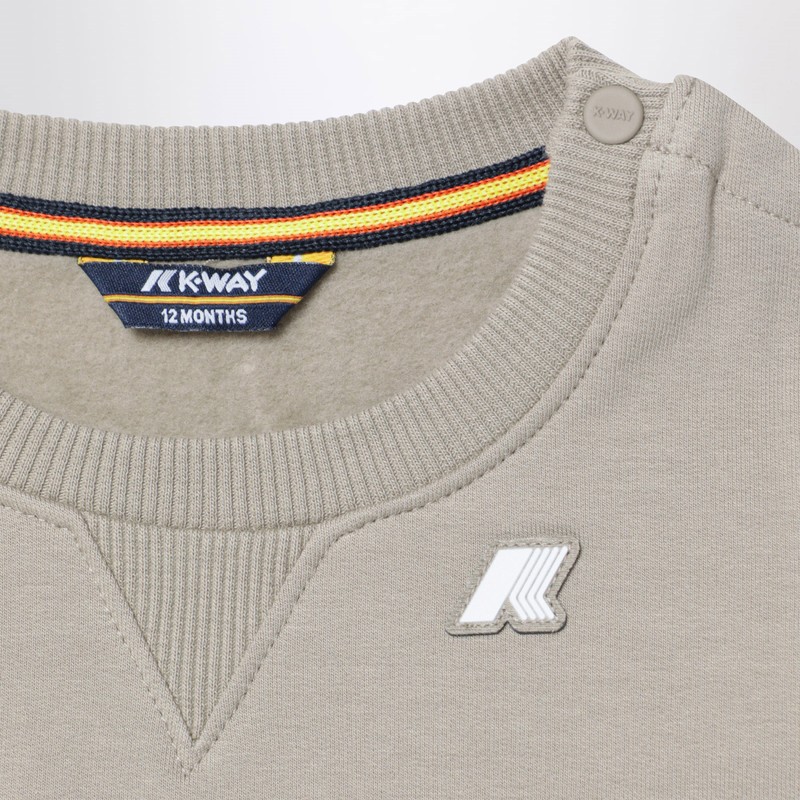 K-way Baptistelle Sweatshirt And Mickette Trousers Set In Gray
