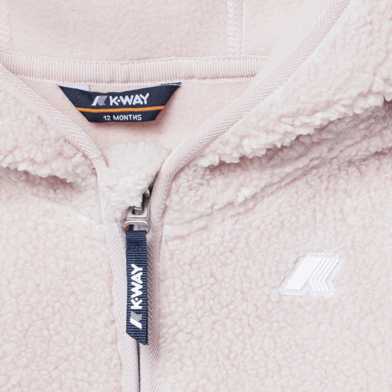K-way Pink Fleece Hoodie In Pink