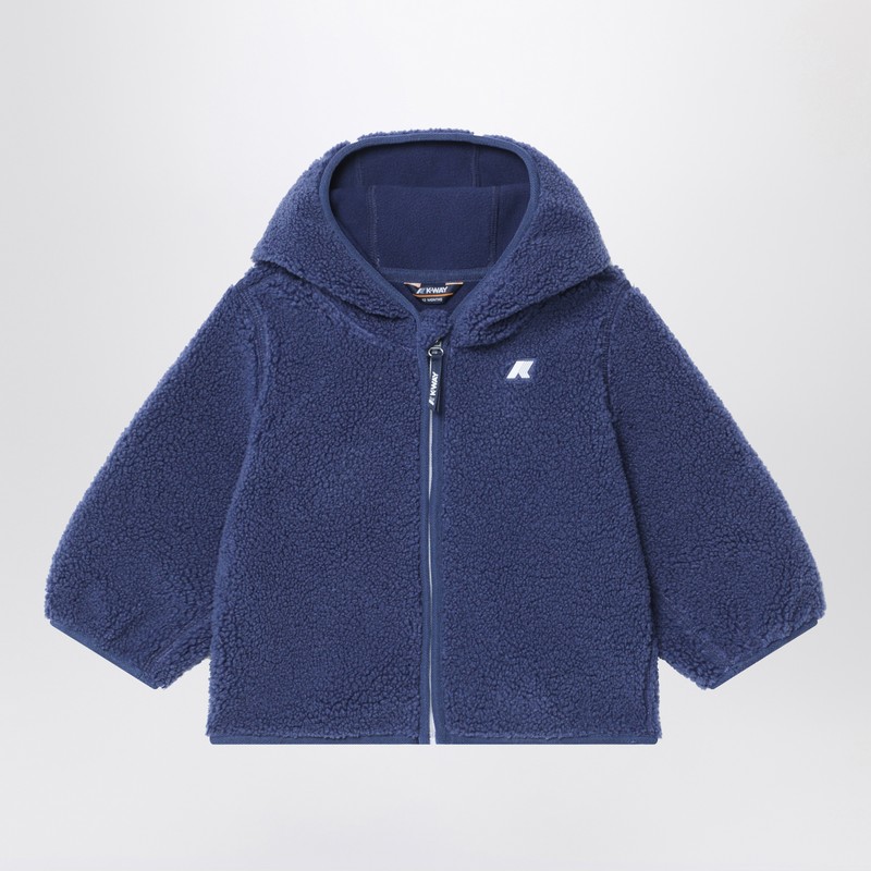 Cobalt blue fleece hoodie