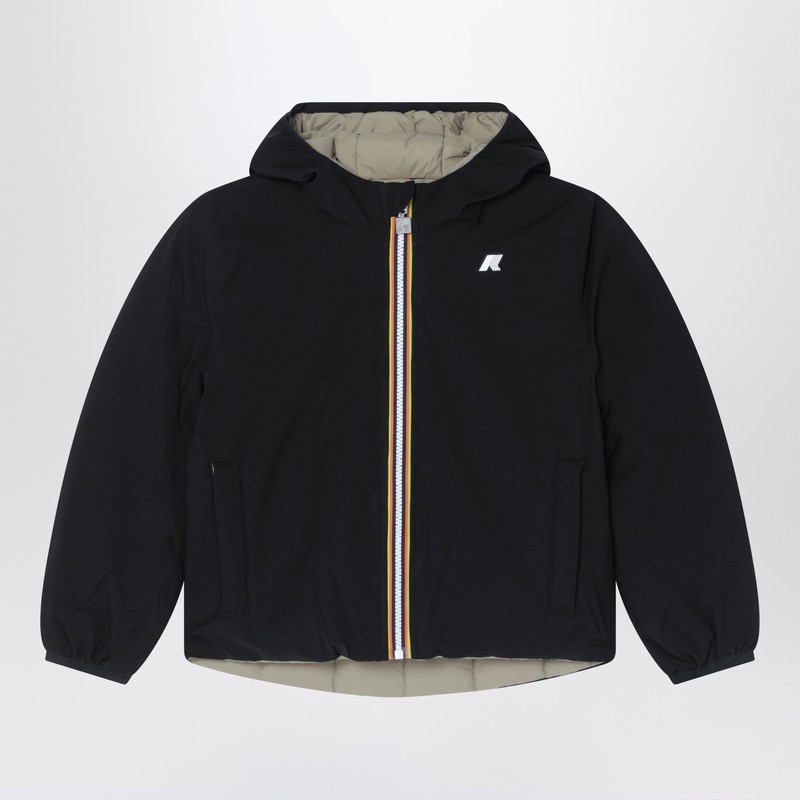 Reversible Jack jacket in black/green