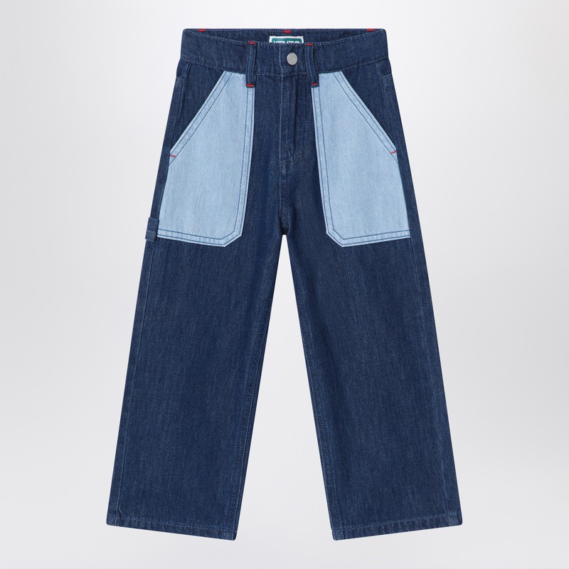 Kenzo Belt-loop Jeans In Blue