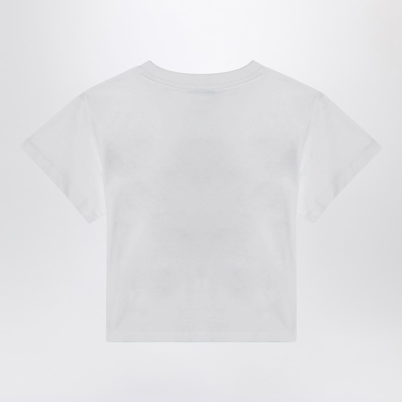 Kenzo White T-shirt With Printed Logo In White