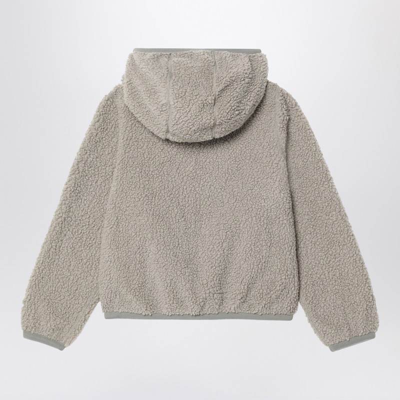 K-way Reversible Jack Fleece Sweatshirt In Green/cobalt Blue In Sand