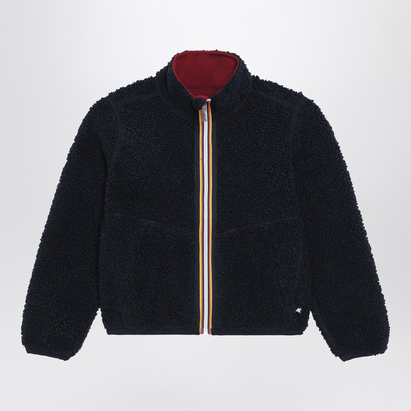Pascal reversible sherpa jacket blue/red