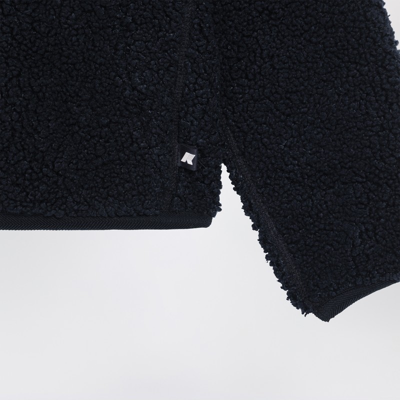 K-way Pascal Reversible Sherpa Jacket Blue/red In Blue