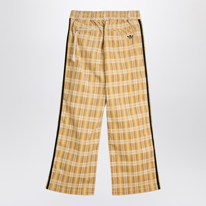 Adidas Statement Checked Pants Song For The Mute Adi006 In Sand