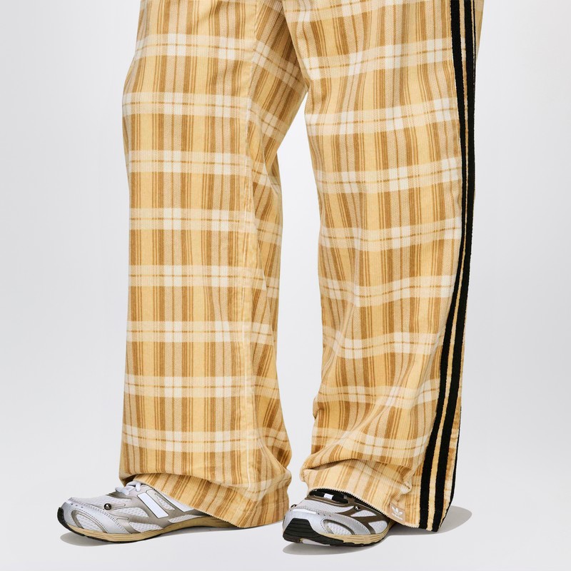 Adidas Statement Checked Pants Song For The Mute Adi006 In Sand