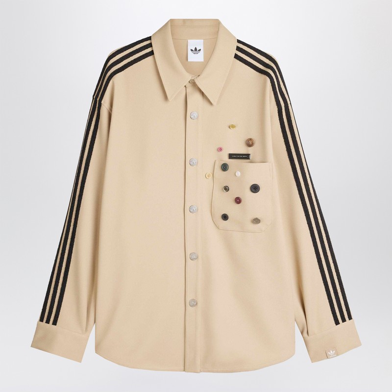 Adidas Statement Shirt Jacket Song For The Mute Adi006 In Neutral