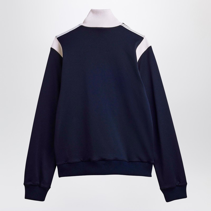 Adidas Originals Adidas By Wales Bonner Navy Blue Stretch Twill Slim Track Jacket In Blue