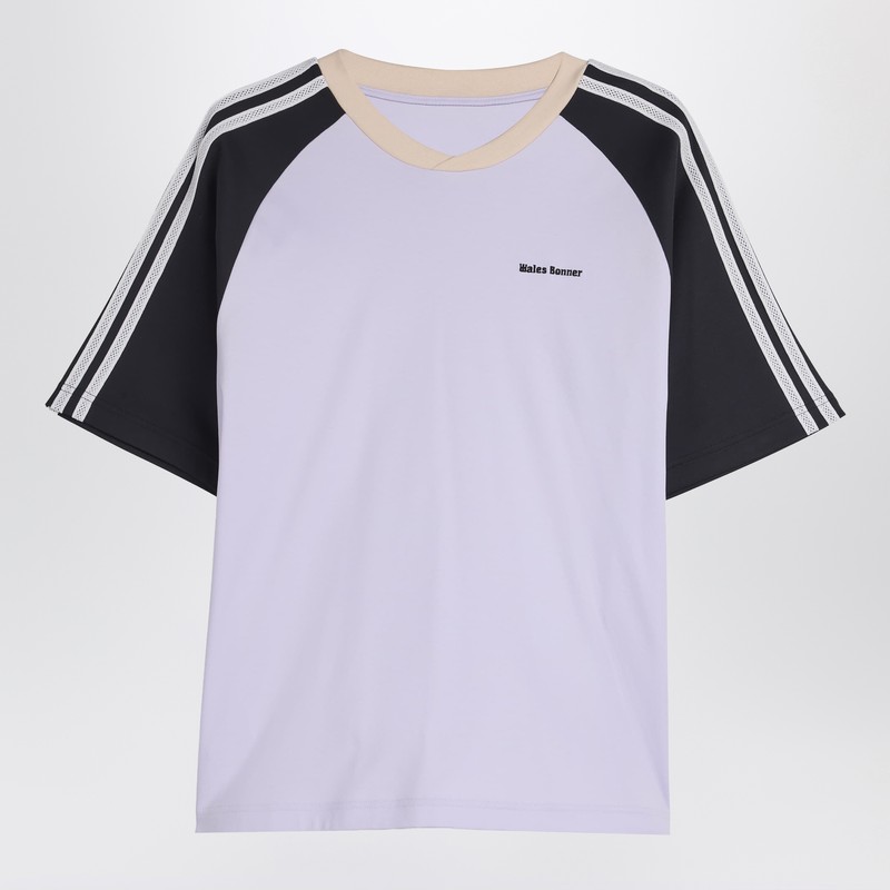 Adidas Originals + Wales Bonner Cali Striped Cotton-jersey T-shirt In Purple
