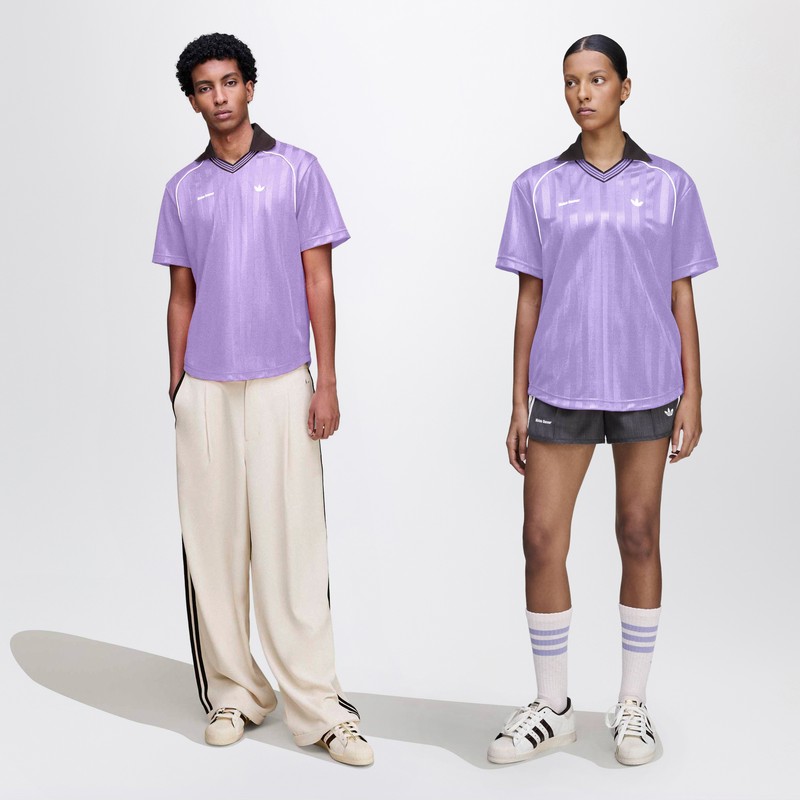 Adidas Originals Adidas By Wales Bonner Lilac Jacquard Football T-shirt In Purple