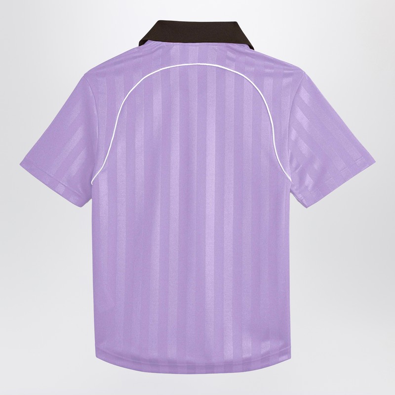 Adidas Originals Adidas By Wales Bonner Lilac Jacquard Football T-shirt In Purple