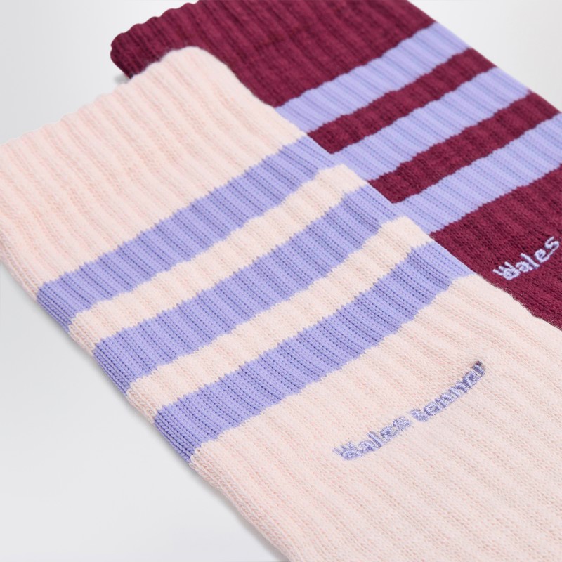 Adidas Originals Adidas By Wales Bonner Set Of Two Cotton Blend Socks In Multi