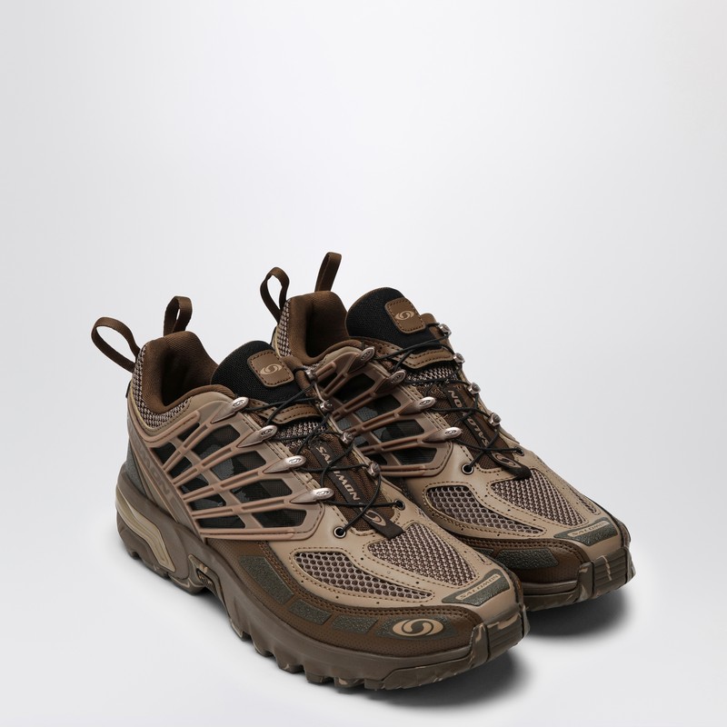 Shop Salomon | Sneakers Acs Pro Dark Earth/caribou/wren In Multicolor