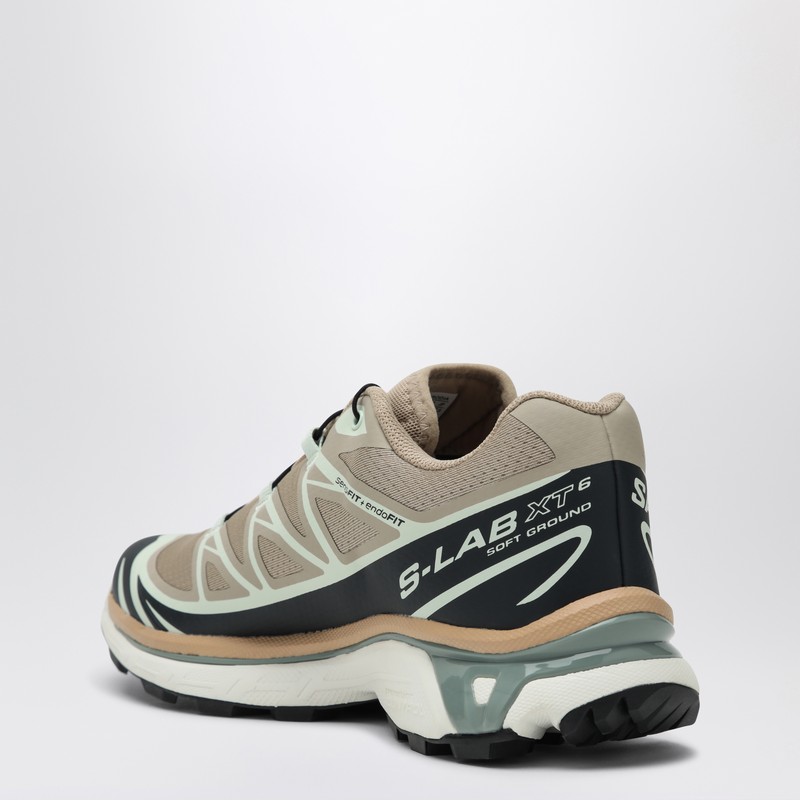 Salomon Sneaker XT-6 Oxford tan/Carbon/Clearly Aqua - Casual