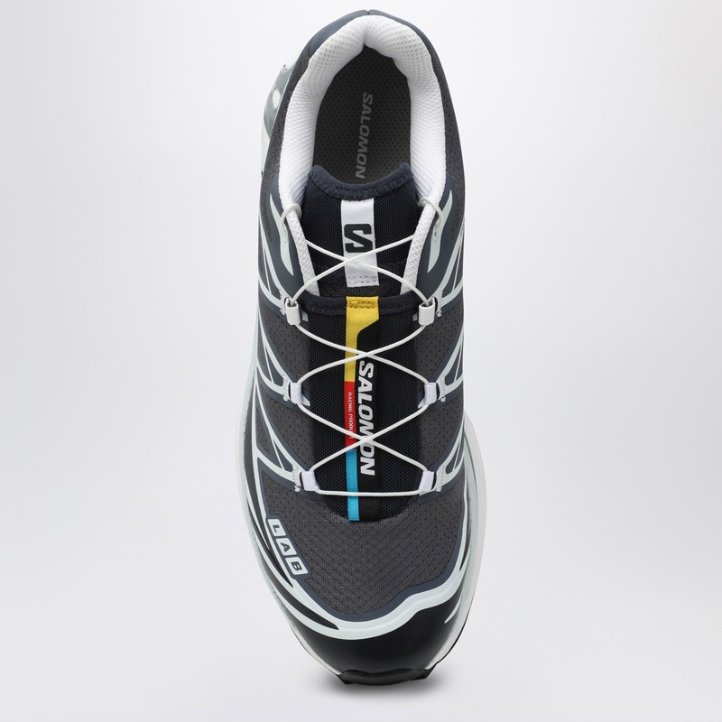 Salomon Xt-6 Grisaille Grey Mesh Sneakers In Multi