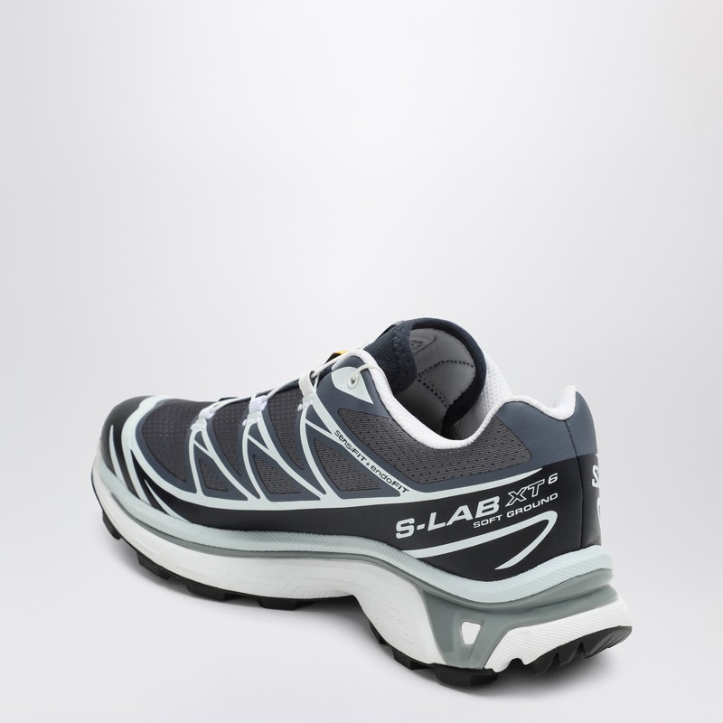 Salomon Xt-6 Grisaille Grey Mesh Sneakers In Multi