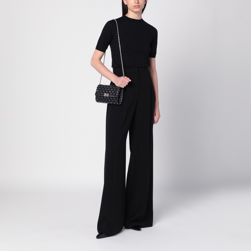 Max Mara Lino Trousers In Black