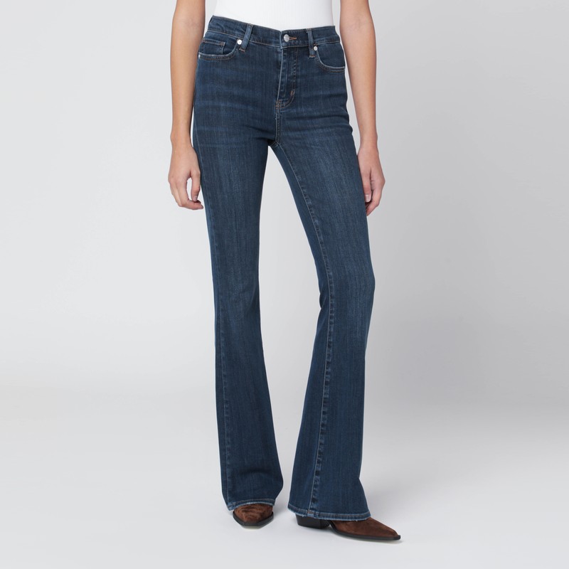 Frame Dark Blue Le High Flare Jeans