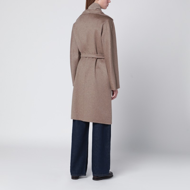 Max Mara Hazelnut Midi Cardigan Coat In Cashmere In Brown