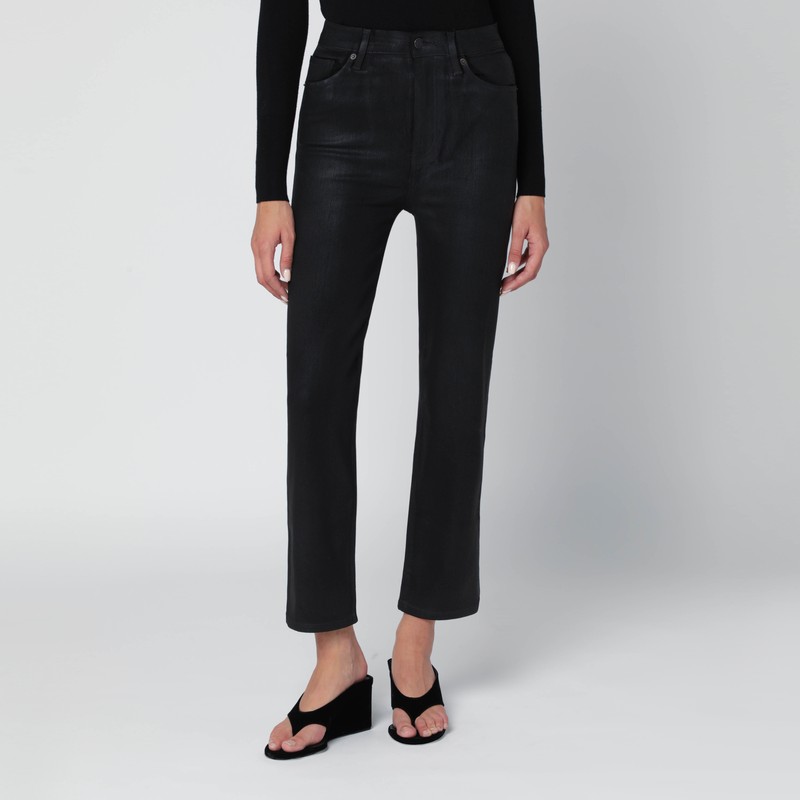 Black Le Sleek Straight trousers