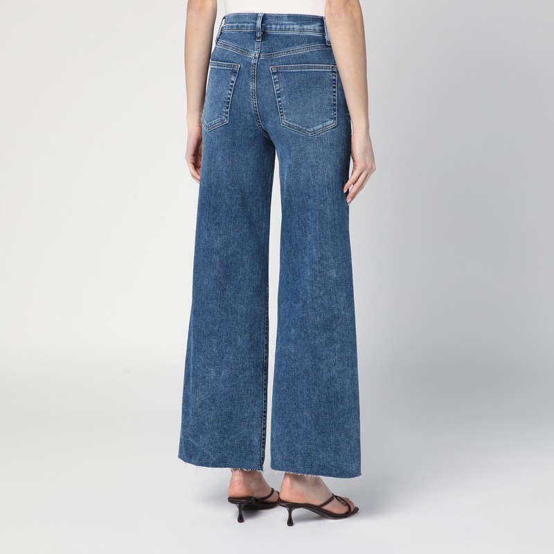 Frame Le Slim Palazzo Jeans In Skywalk In Blue