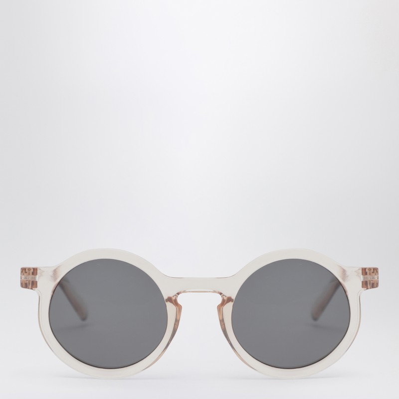 Pink transparent Darla round sunglasses