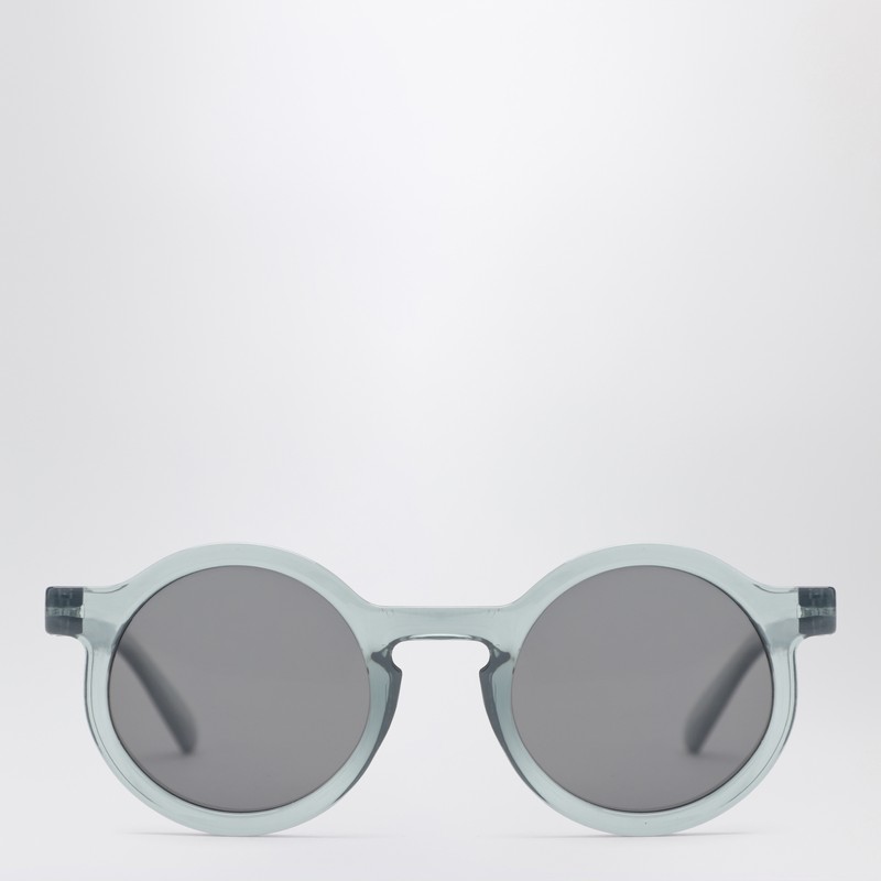 Light blue transparent Darla round sunglasses
