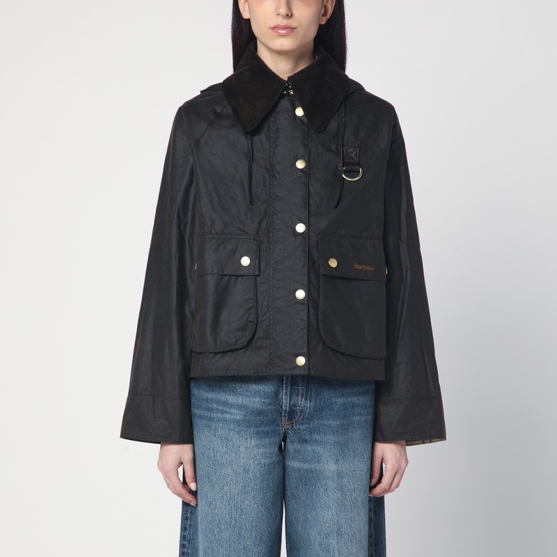 Reighton Spey olive green waxed cotton jacket