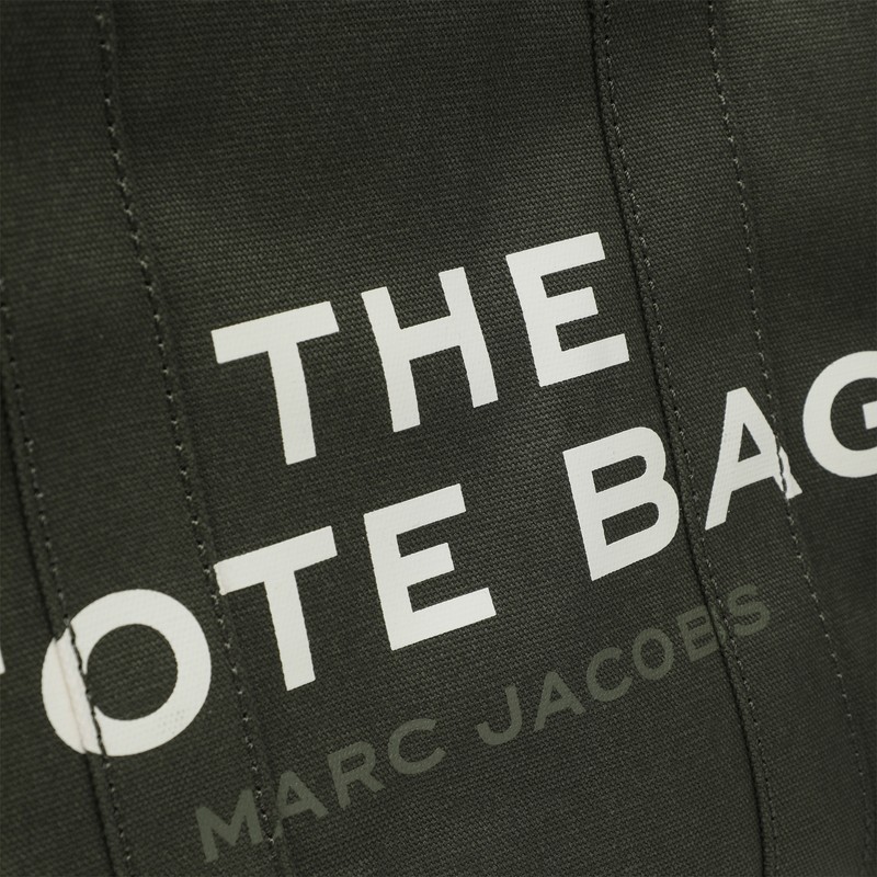 Marc Jacobs Medium Forest Green Canvas Tote Bag In Green