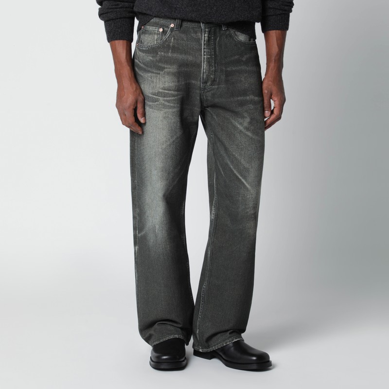 Black jeans with Aurora print