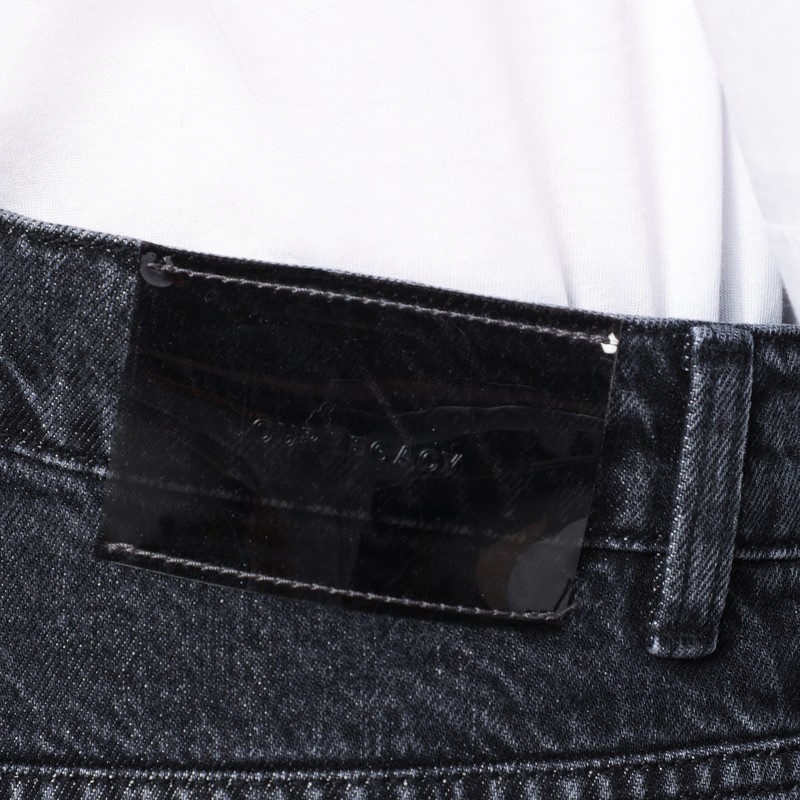 Our Legacy Grey Denim Trousers With Front And Back Pockets In Gray