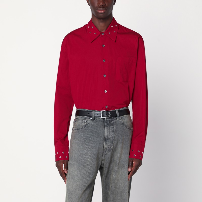 Red cotton shirt