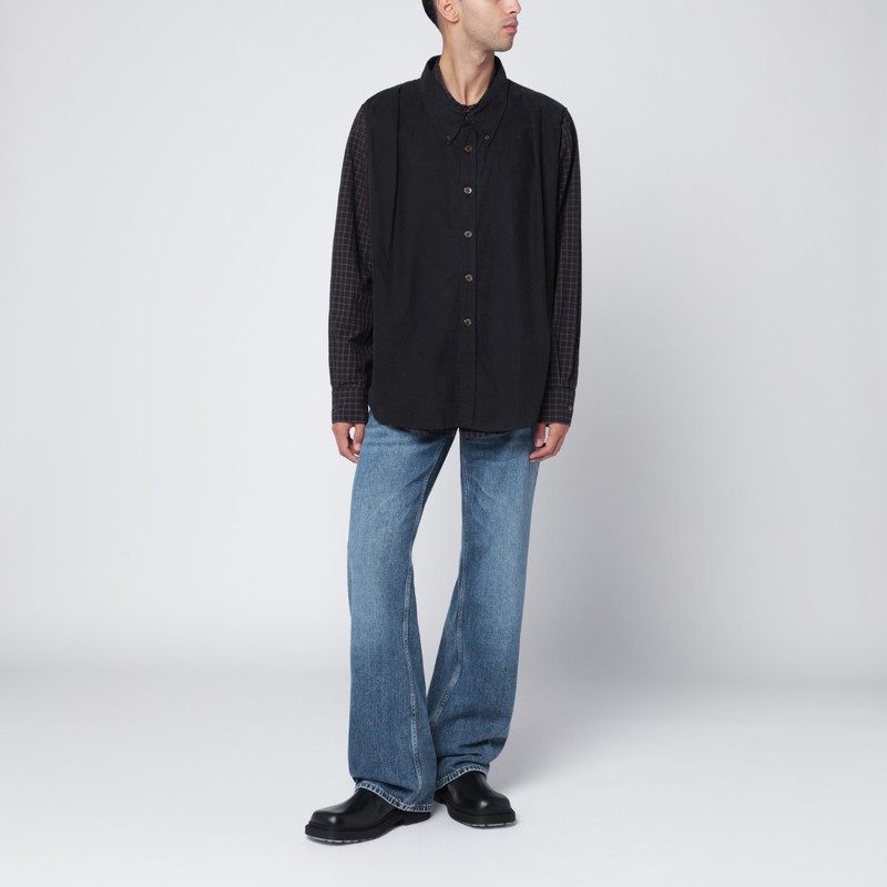 Our Legacy Black Lumberjack-style Check Shirt In Black